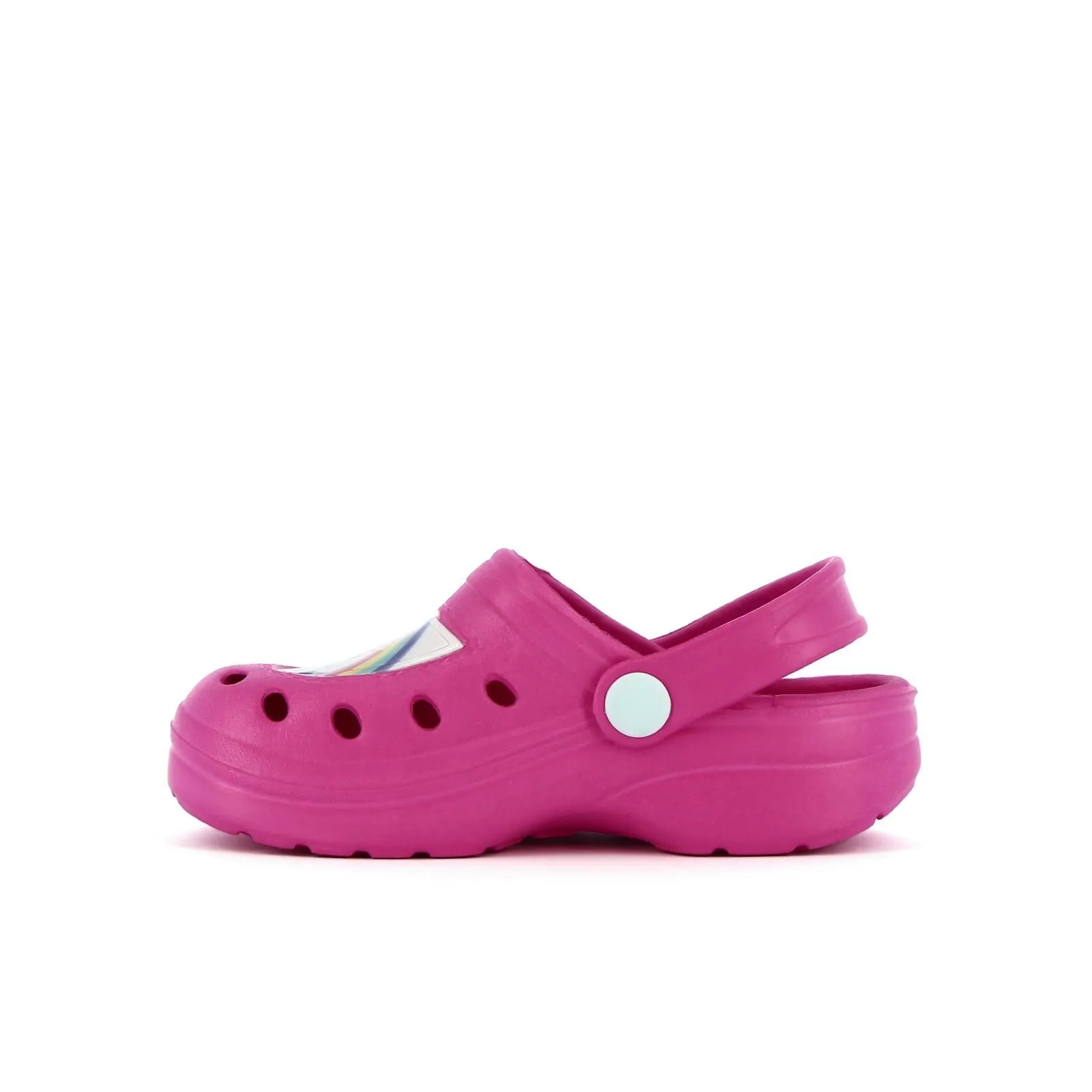 Ciabatte bambina in gomma da mare fucsia con cartoon