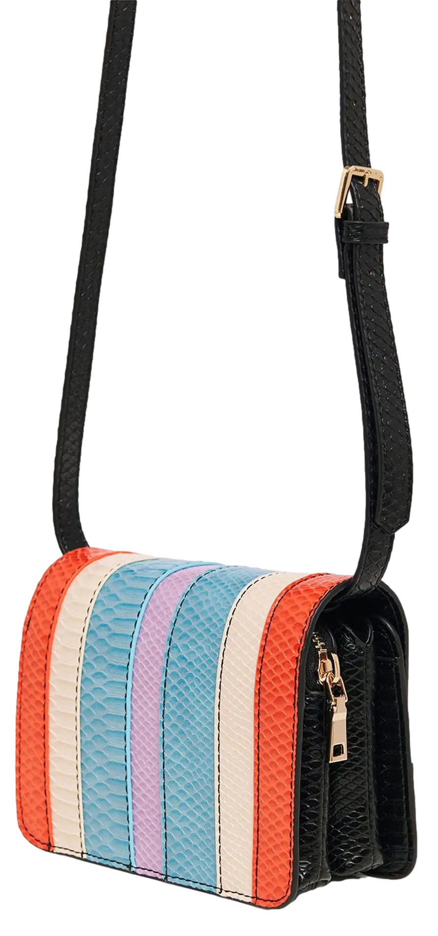  ESSENTIEL ANTWERP   GELLO - Borsa a tracolla effetto pelle di serpente | Multicolore