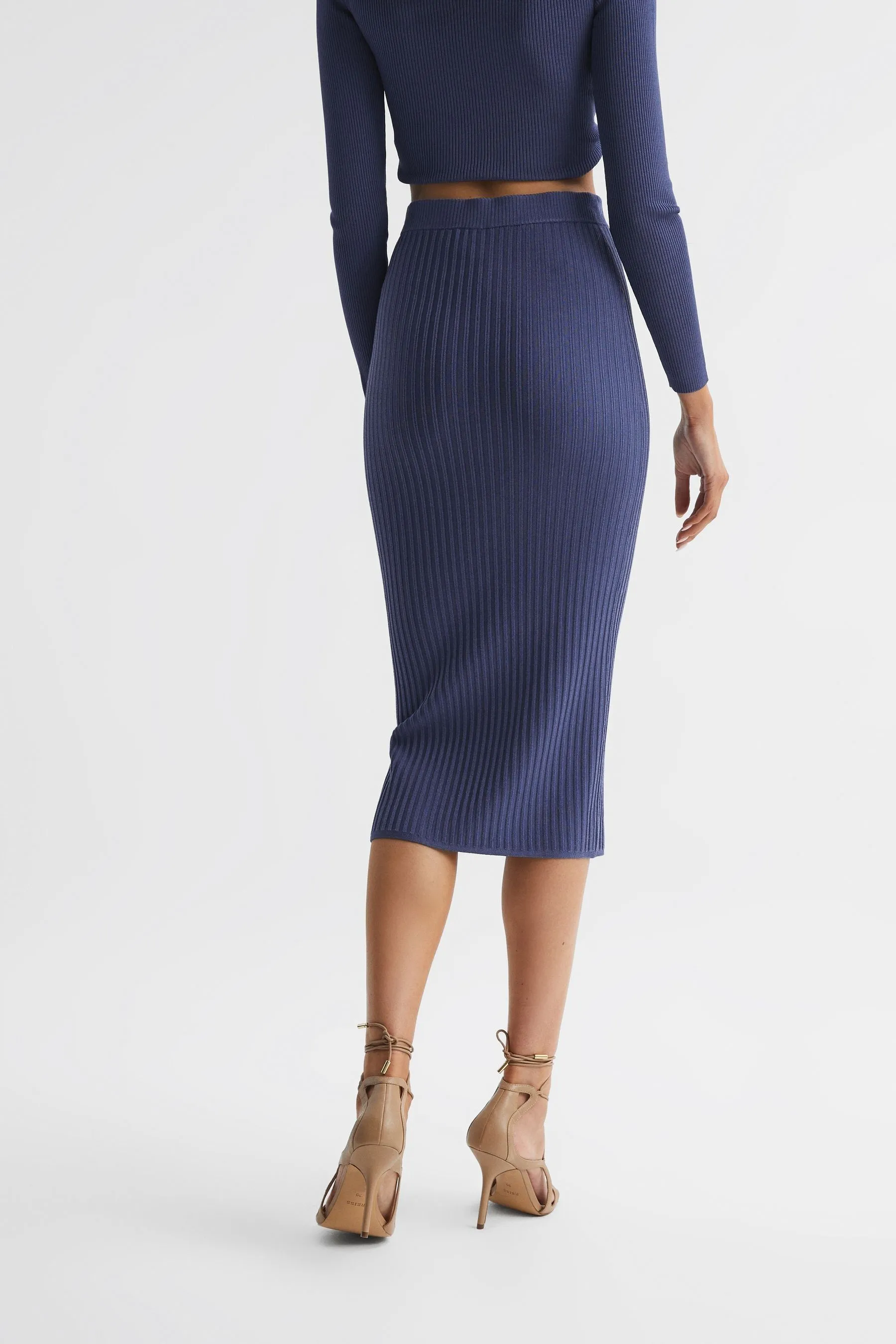 Iona - Gonna longuette in maglia in coordinato    