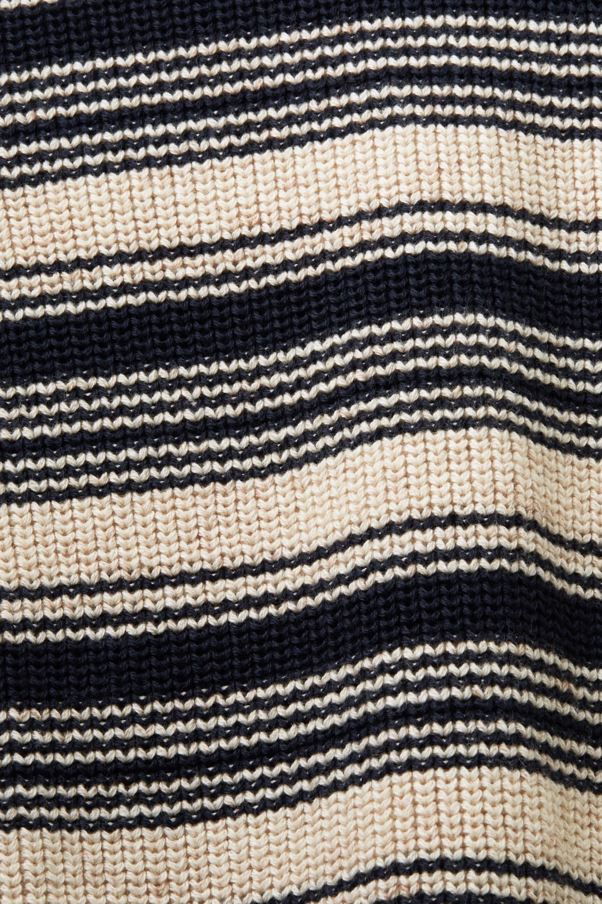 Maglia girocollo a righe, 100% cotone