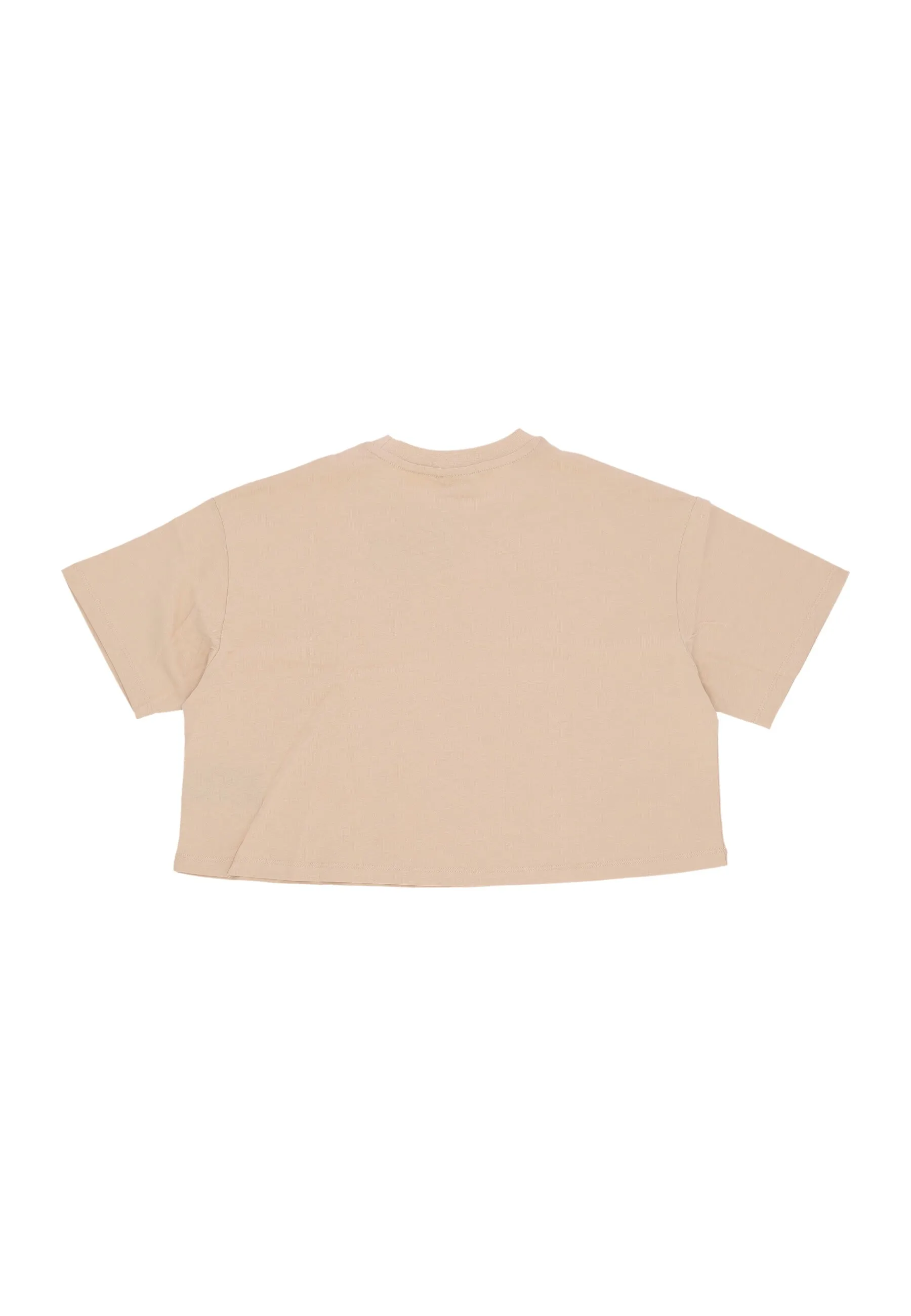 Maglietta Corta Donna W Small Signature Essential Crop Tee Sand