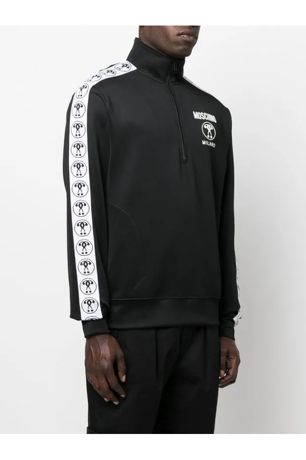 Moschino Felpa Con Mezza Zip