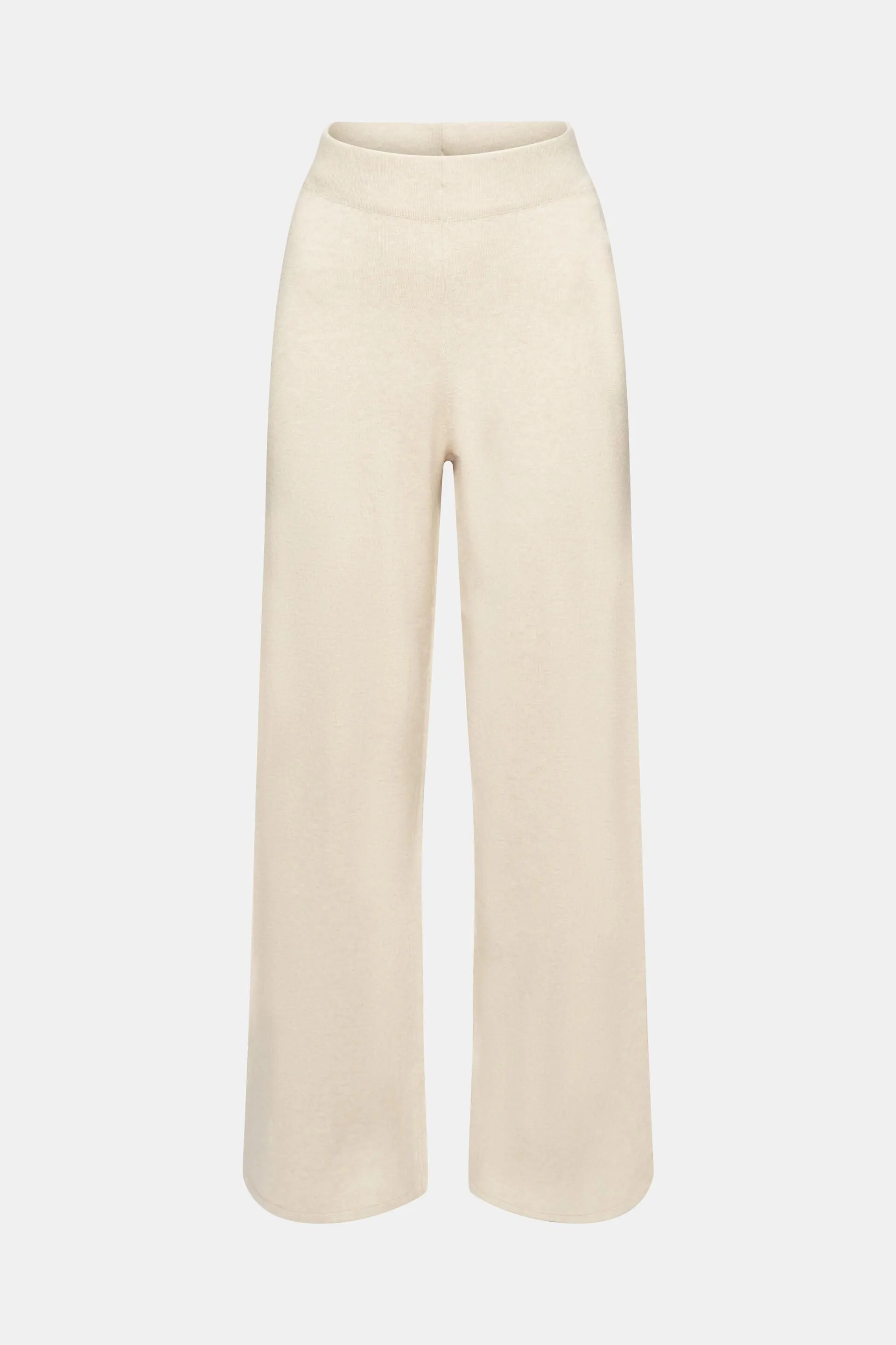Pantaloni in maglia con vita alta e gamba larga