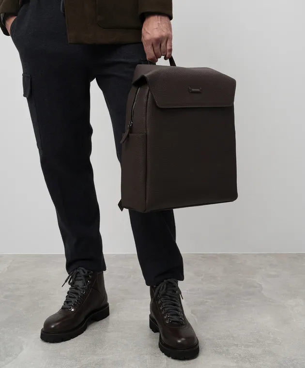 Peserico Zaino in pelle marrone R78020C0CC236