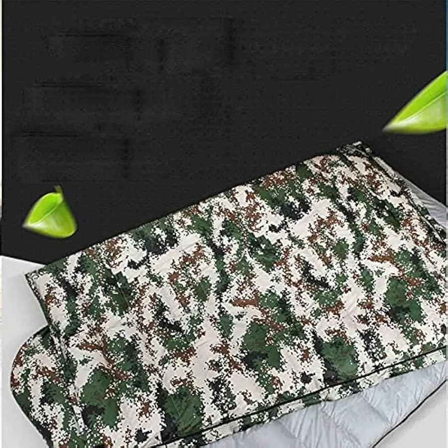 Sacchi a Pelo da Campeggio, Comfort 3 Stagioni, Leggero, Idrorepellente, Attrezzatura da Campeggio, Sacco con Cinghie di Compres
