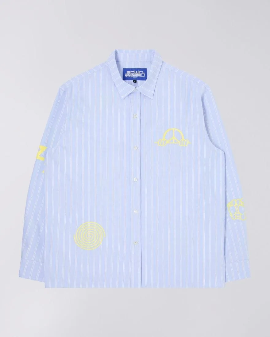 Sebastian Shirt Ls Blue / White