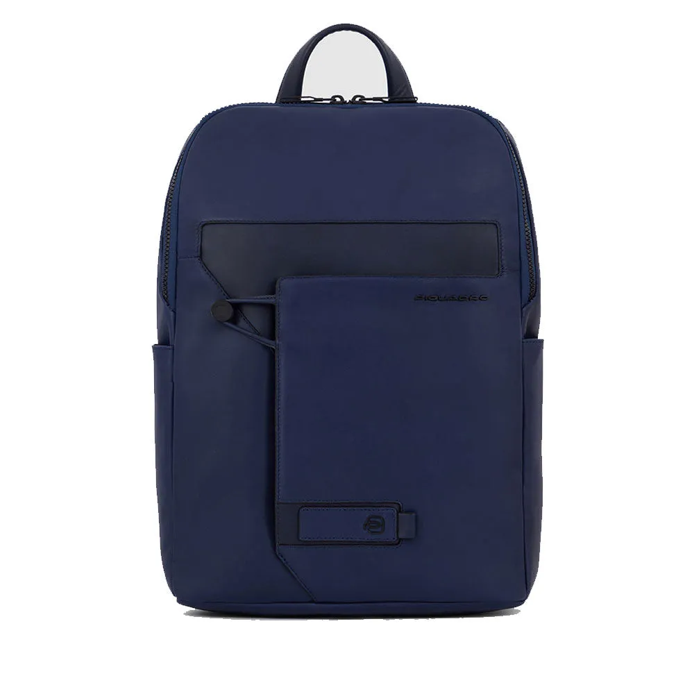 Zaino PIQUADRO Espandibile con porta Pc 14 in Pelle Blu Linea Aye - CA5988W119